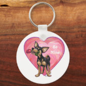 Porte-clés Chihuahua Saint-Valentin (Recto)