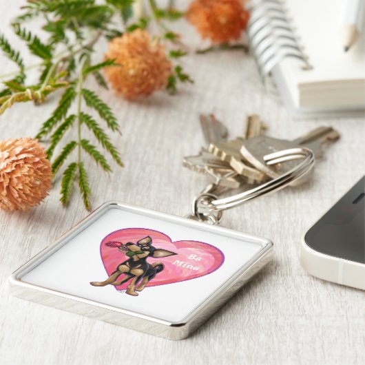 Porte-clés Chihuahua Saint-Valentin (Côté)