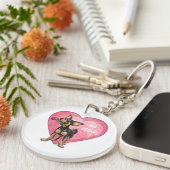 Porte-clés Chihuahua Saint-Valentin (Devant Droit)