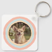 Porte-clés Chihuahua - Watercolor Custom Name & Photo (Dos)