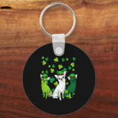 Porte-clés Chihuahuas Saint-Patrick Hommes Femmes (Recto)