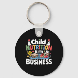 Porte-clés Child Nutrition is My Business Lunch Lady School W