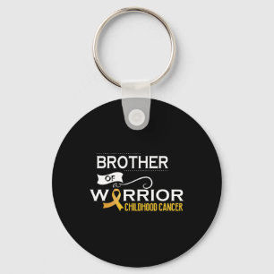 Porte-clés Childhood cancer awareness Brother of a warrior