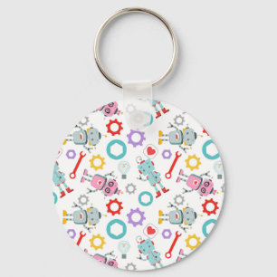 Porte-clés Childish Robots Colorful Mechanical Parts Tools