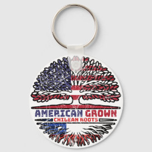 Porte-clés Chili Chili États-Unis Amérique États-Unis Arbre a