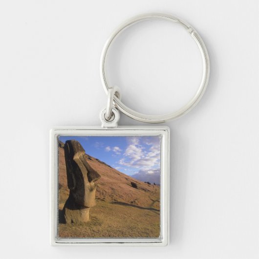Porte-clés Chili, Île de Pâques. Colline avec Moai (Devant)