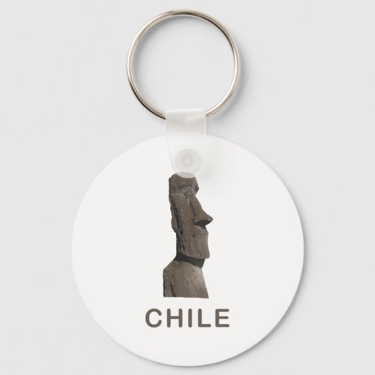 Porte-clés Chili Moai (Recto)