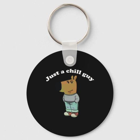 Porte-clés Chill Guys Funny Mème Cadeaux (Recto)