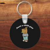 Porte-clés Chill Guys Funny Mème Cadeaux (Recto)