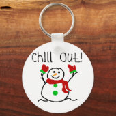 Porte-clés Chill Out Snowman Tshirts et cadeaux (Recto)