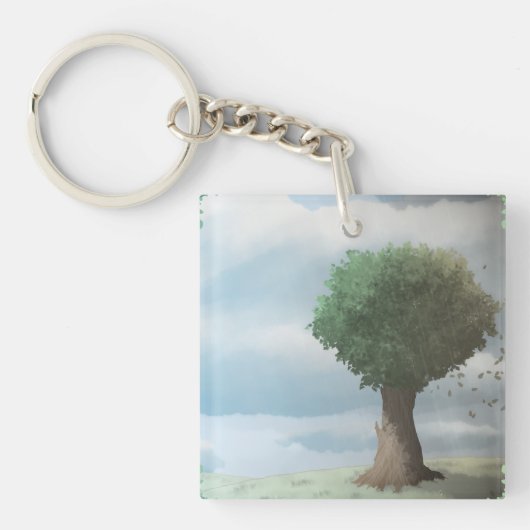 Porte-clés Chill Tree Falling Feuilles Cleansing Gale (Devant)