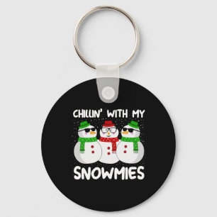 Porte-clés Chillère de Noël Snowman Avec Mes Neiges Gi moche