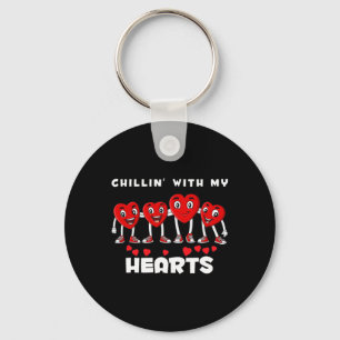 Porte-clés Chillin Avec Mon Coeur Valentines Jour Fun Boys Gi