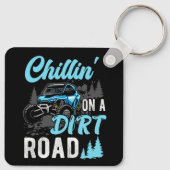 Porte-clés Chillin' Sur Un Chemin Dirt Utv Utilitaire Véhicul (Dos)