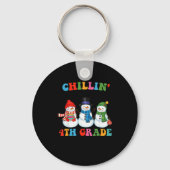 Porte-clés Chillin With My 4th Grade Snowmies Christmas Teach (Recto)