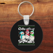 Porte-clés Chillin' With My Snowmies - Ugly Christmas Snowman (Recto)