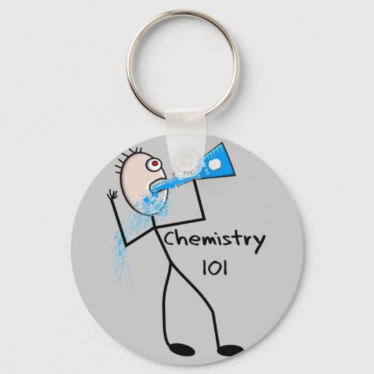 Porte-clés Chimie 101 Stickman Design Dons Amusants (Recto)