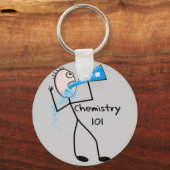 Porte-clés Chimie 101 Stickman Design Dons Amusants (Recto)