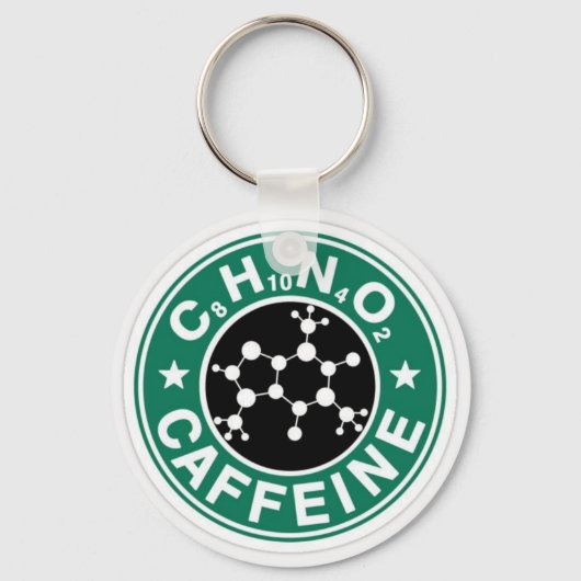 Porte-clés Chimie de la caféine (Recto)