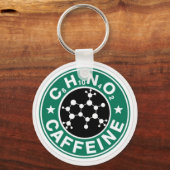 Porte-clés Chimie de la caféine (Recto)