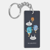 Porte-clés Chimie Gag Funny Professeur de sciences Anniversai (Devant gauche)