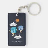 Porte-clés Chimie Gag Funny Professeur de sciences Anniversai (Dos)