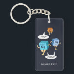 Porte-clés Chimie Gag Funny Professeur de sciences Anniversai<br><div class="desc">Chimie Gag Funny Enseignant de science Verre d'anniversaire. Parfait pour les chimistes,  ou les professeurs de sciences qui aiment les éléments de table périodiques plaisanteries. Ajoutez un nom en cliquant sur le bouton "Personnaliser"</div>