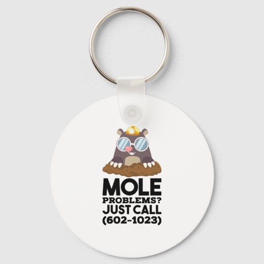 Porte-clés Chimie - Problèmes de mole (Recto)
