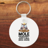 Porte-clés Chimie - Problèmes de mole (Recto)