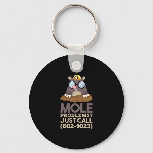 Porte-clés Chimie - Problèmes de mole (Recto)