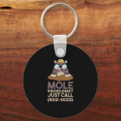 Porte-clés Chimie - Problèmes de mole (Recto)