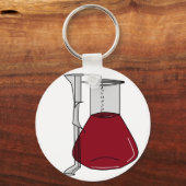 Porte-clés Chimistes Chimie Béchers d'essai Tubes solutions (Recto)