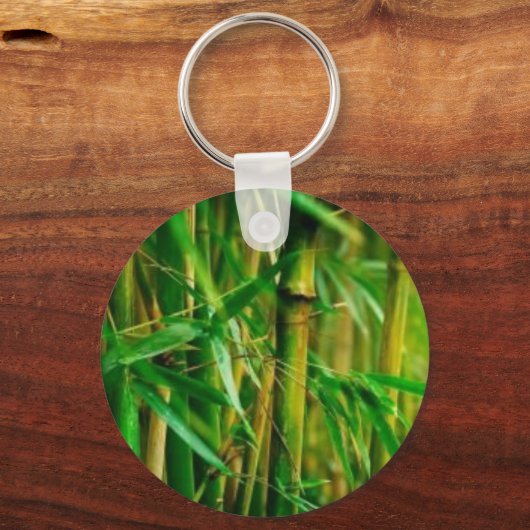 Porte-clés Chimpanzé et bambou (Verso)