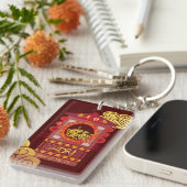 Porte-clés Chine stylisée Palanquin Ox Année 2021 ARK (Devant droit)