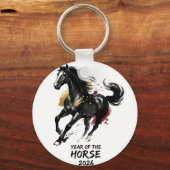 Porte-clés Chinese New Year 2026 Horse Art (Recto)