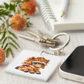 Porte-clés Chinese New Year Horse 2026 Zodiac (Devant Droit)