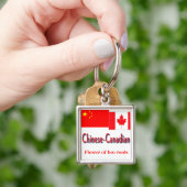 Porte-clés chinois-canadien (main)