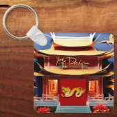Porte-clés Chinois Dragon Nouvel An Monogramme SqK (Recto)