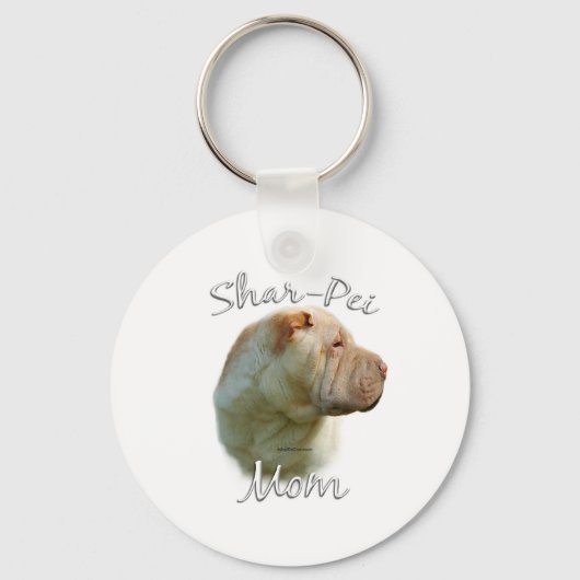 Porte-clés Chinois Shar-Pei Maman 2 (Recto)