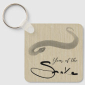 Porte-clés Chinois vietnamien original Snake Année Monogramme (Recto)