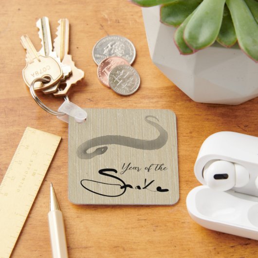 Porte-clés Chinois vietnamien original Snake Année Monogramme (Bureau)