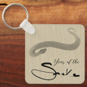 Porte-clés Chinois vietnamien original Snake Année Monogramme (Recto)