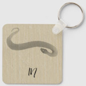Porte-clés Chinois vietnamien original Snake Année Monogramme (Dos)