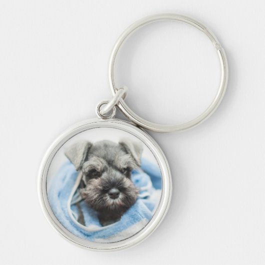Porte-clés Chiot après Bath (Devant)