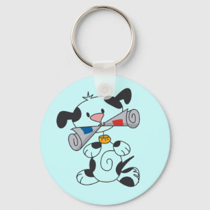 Porte-clés Chiot avec le T-shirts et les cadeaux de journal
