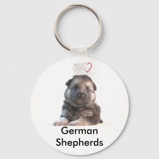 Porte-clés Chiot berger allemand (Recto)