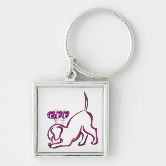Porte-clés Chiot BFF (Devant)