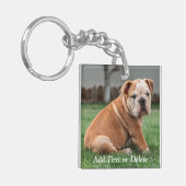 Porte-clés Chiot-chien anglais de charme personnalisé (Devant gauche)