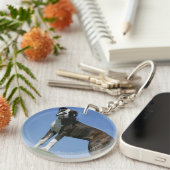 Porte-clés Chiot de boxeur de bébé de 3 mois (Devant droit)