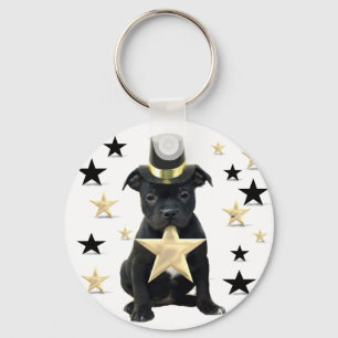 Porte-clés Chiot de bull-terrier de Stafforfshire